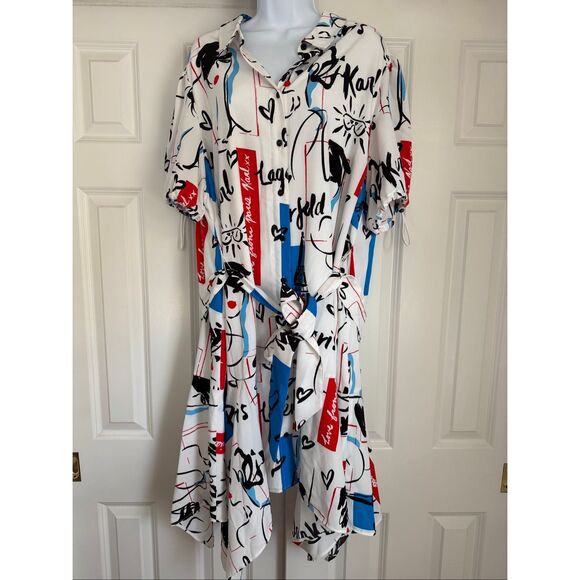 KARL LAGERFELD  Mini Shirt Dress - Picture 6 of 10